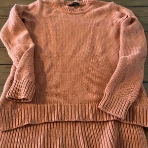 Ann Taylor 100% cashmere pink salmon size M sweater